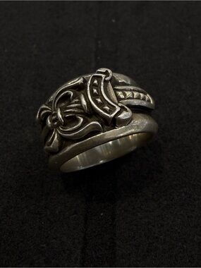Preowned chrome hearts Dagger ring